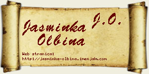 Jasminka Olbina vizit kartica
